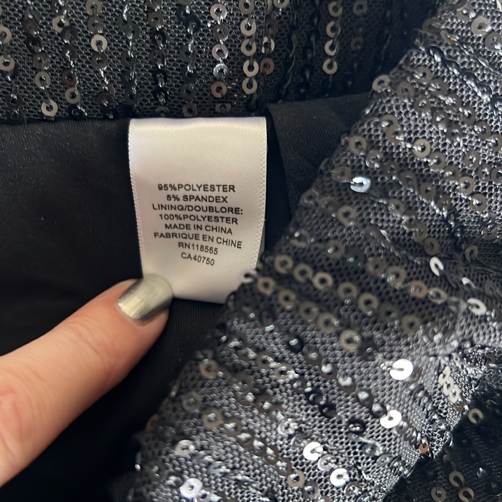 Black sequin pants - Picture 7 of 9